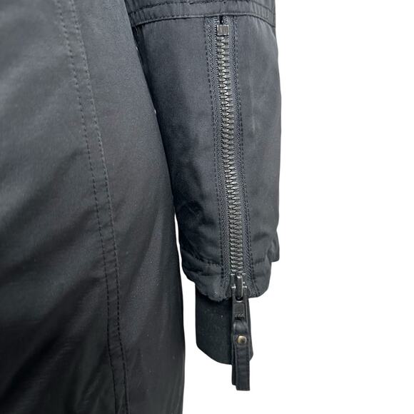 S13 SAM. NY Down Eskimo Coat Black Size XS Faux Fur Hood Jacket Warm - Picture 9 of 12